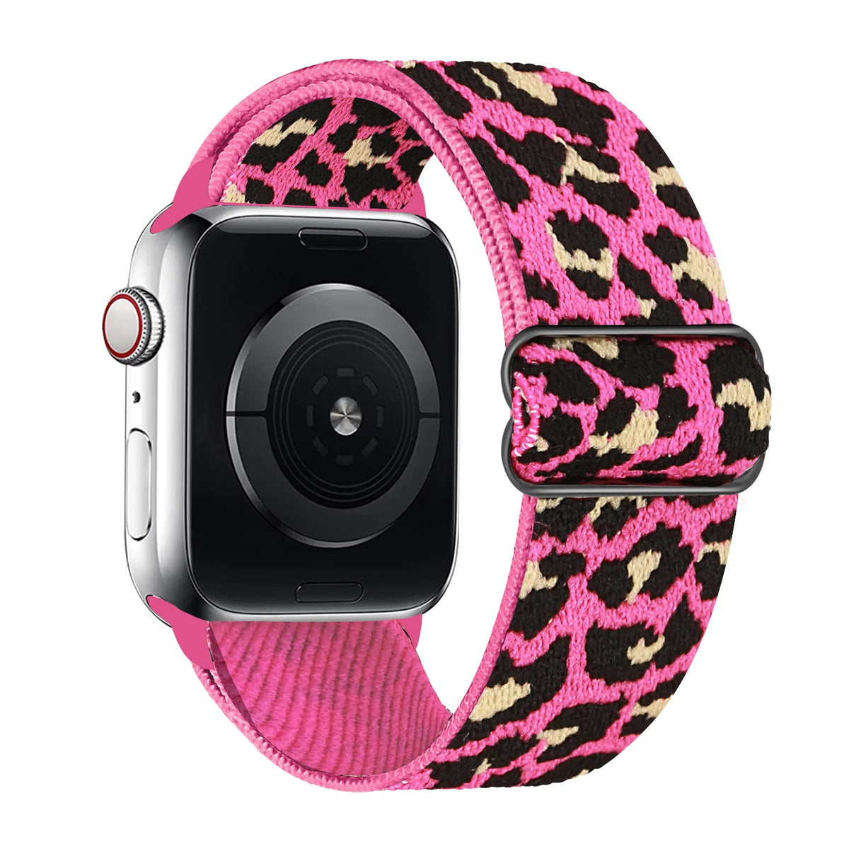 1 Pack Leopard Print Elastic Loop Band Compatible With Apple Watch Band 38mm 40mm 41mm 42mm 44mm 45mm 49mm, Replacement Bracelet