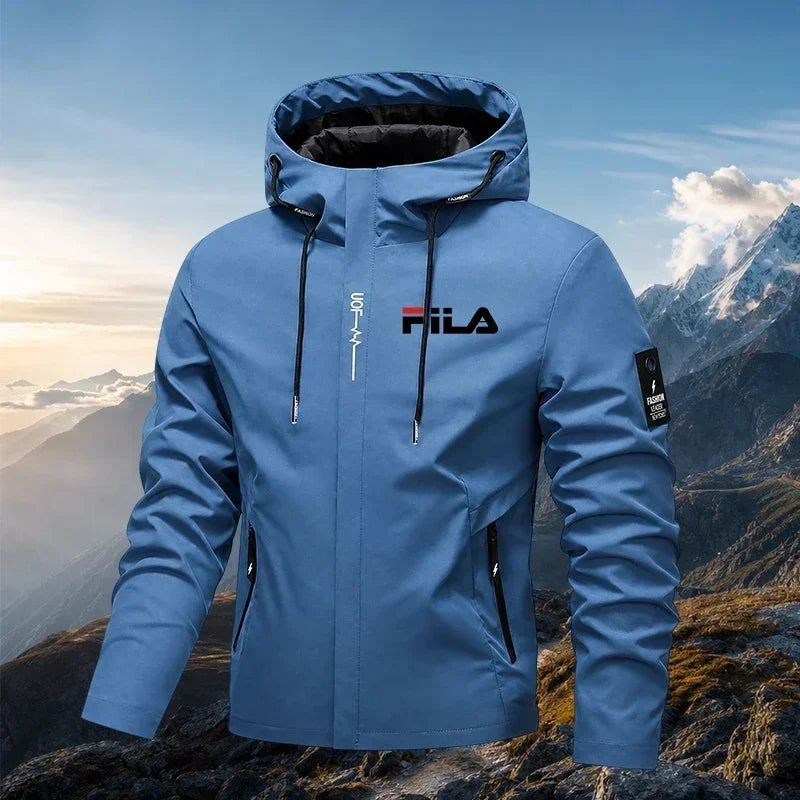 Bestseller Herren-Outdoor-Funktionsjacke, bequem und leicht, wasserdichte Kapuzenjacke zum Radfahren und Wandern, winddicht