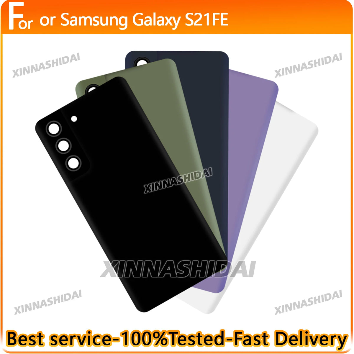 Super Quality For Samsung Galaxy S21FE New Battery Back Cover Replacement Accessories Set Mobile Phone Repair Parts