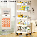 Estante de almacenamiento de cocina de 5 niveles, carrito móvil, organizador de pie de múltiples capas, para aperitivos, frutas y verduras