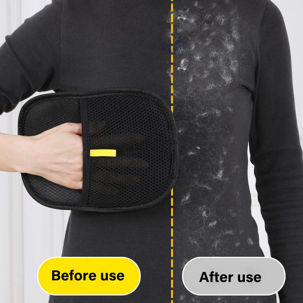 Gants de toilettage pour animaux, brosse antistatique pour enlever les poils d’animaux, outil pour retirer les poils de chien et de chat des canapés, tapis et vêtements