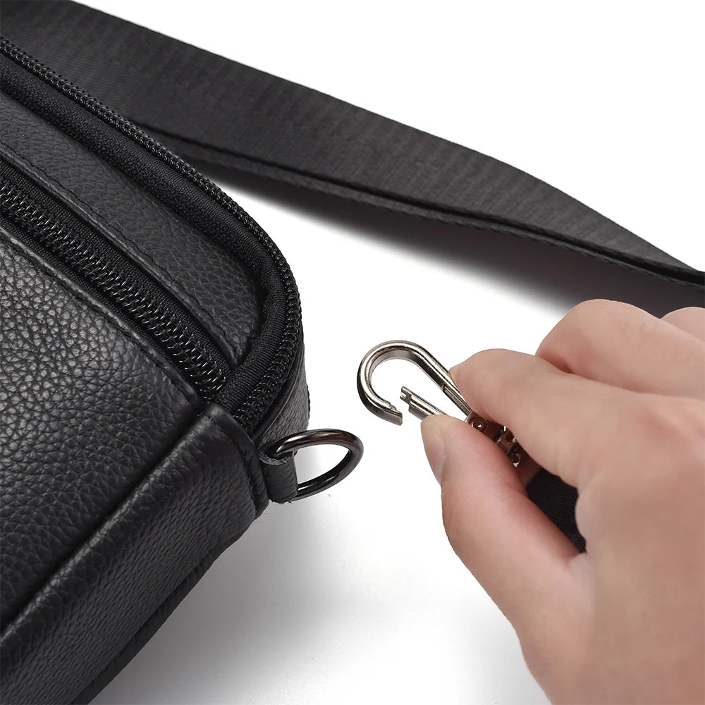 Men’s Genuine Leather Crossbody Bag
