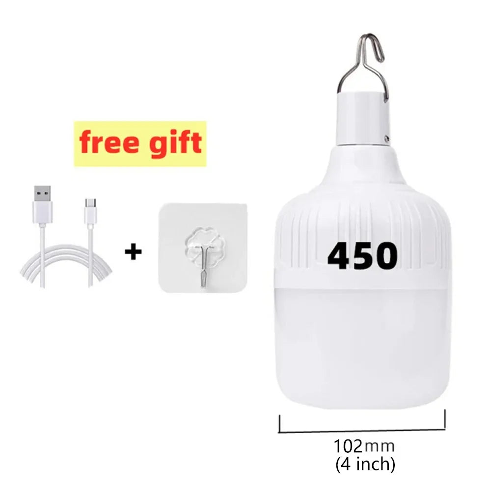 1 Stück USB-wiederaufladbare 60-W-LED-Campinglampe mit Hängehaken, tragbare Notfall-Laterne und Zeltlampe für Outdoor-Camping und Nachtmärkte