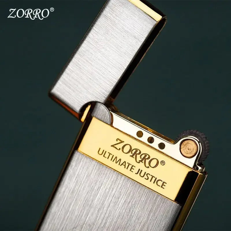 Encendedor Zorro ultrafino fácil de poner cigarrillos con muela abrasiva inflable, juguete para hombre