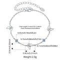 Bracciale a catena con farfalle traforate MSB035