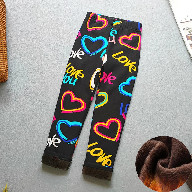 Children’s Fleece-Lined Printed Leggings