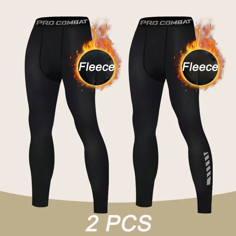 Leggings sportivi invernali da uomo