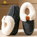 Zapatillas de plataforma para mujer con cuña, espuma viscoelástica, suela de TPR antideslizante, cálidas, mullidas, de invierno, duraderas, para dormitorio, cómodas y acogedoras