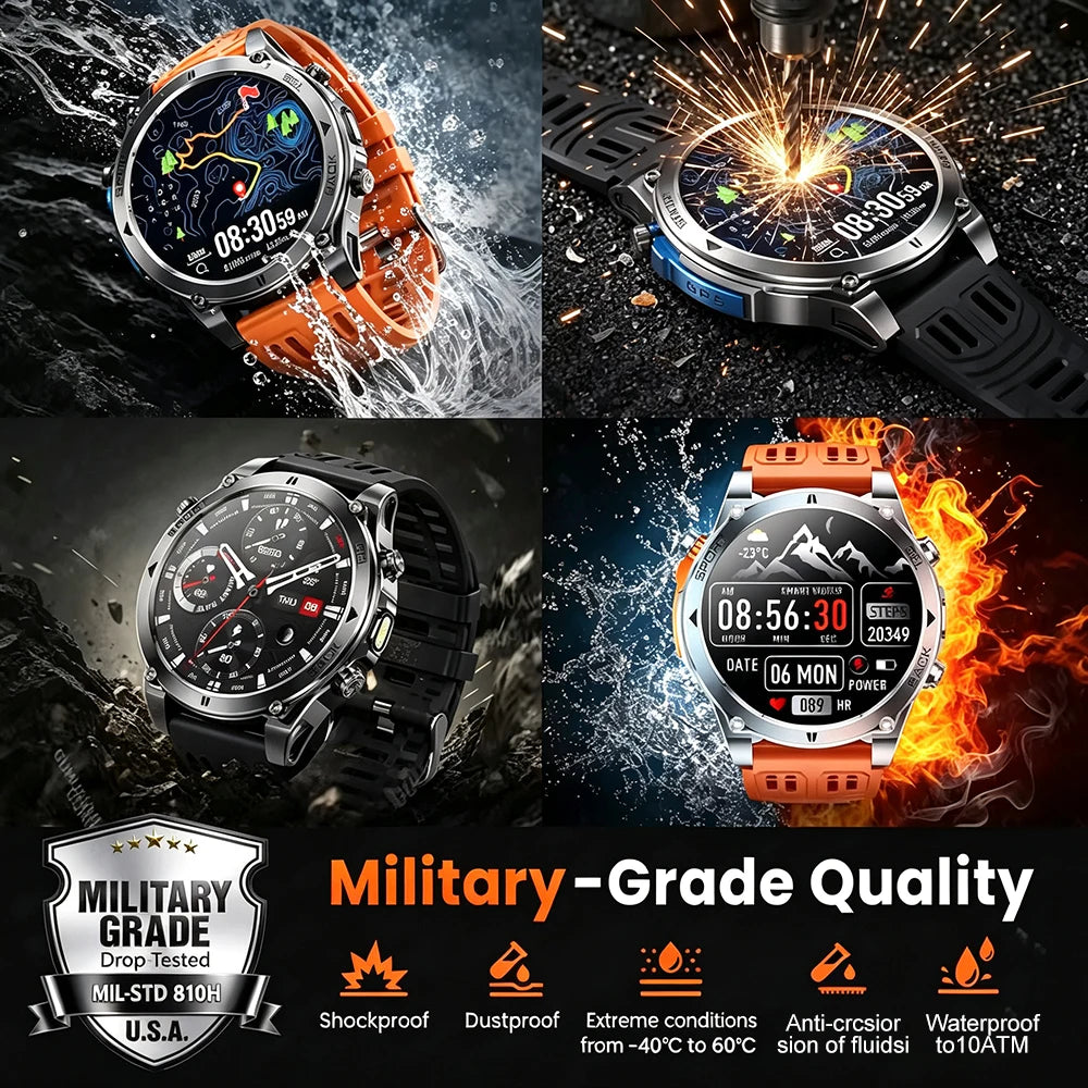 T-RX 4 Ultra GPS Smartwatch with Compass and Barometer