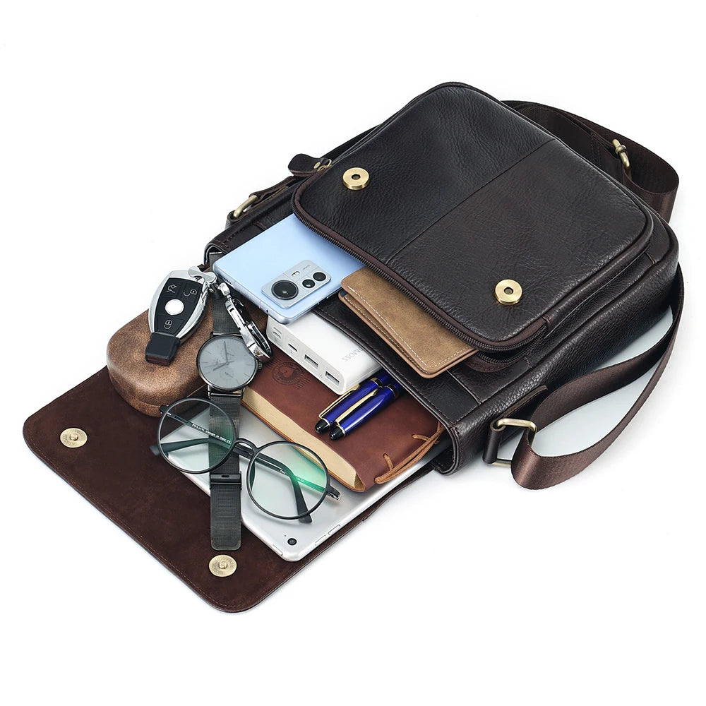 JOYIR Genuine Leather Messenger Shoulder Bag