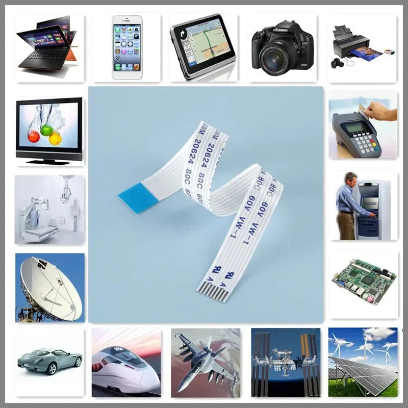 Flexible Flat Cable FPC/FFC 1.25mm Pitch AWM 20624 80C 60V VW-1 4-30 Pin for Consumer Electronics and PCB Connection