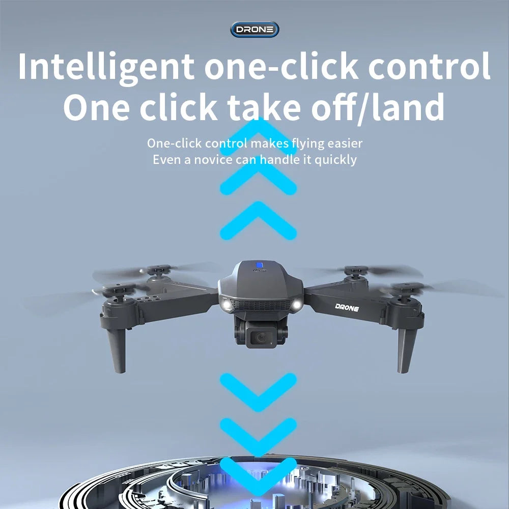 2025 E88 Drone RC Professionnel HD 4K Hélicoptère Pliable Quadricoptère Avion Jouet Cadeau Enfant Par