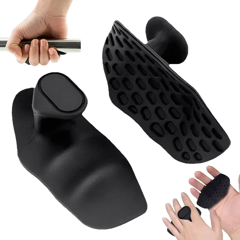 Rubber Weightlifting Grips for Pull-Ups and Strength Training