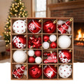 42Pcs Christmas Ball Merry Christmas Tree Topper Decoration for Home Decor Holiday New Year 2026 Navidad Gifts Supplies