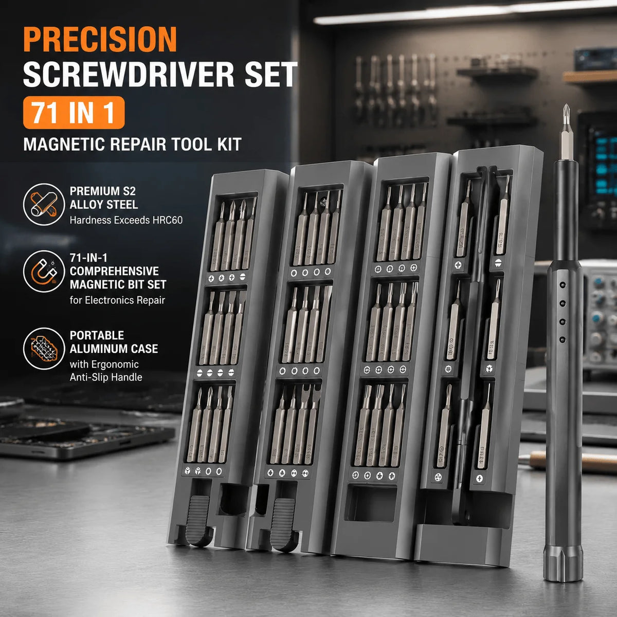 Kit STONEGO di cacciaviti di precisione, più configurazioni