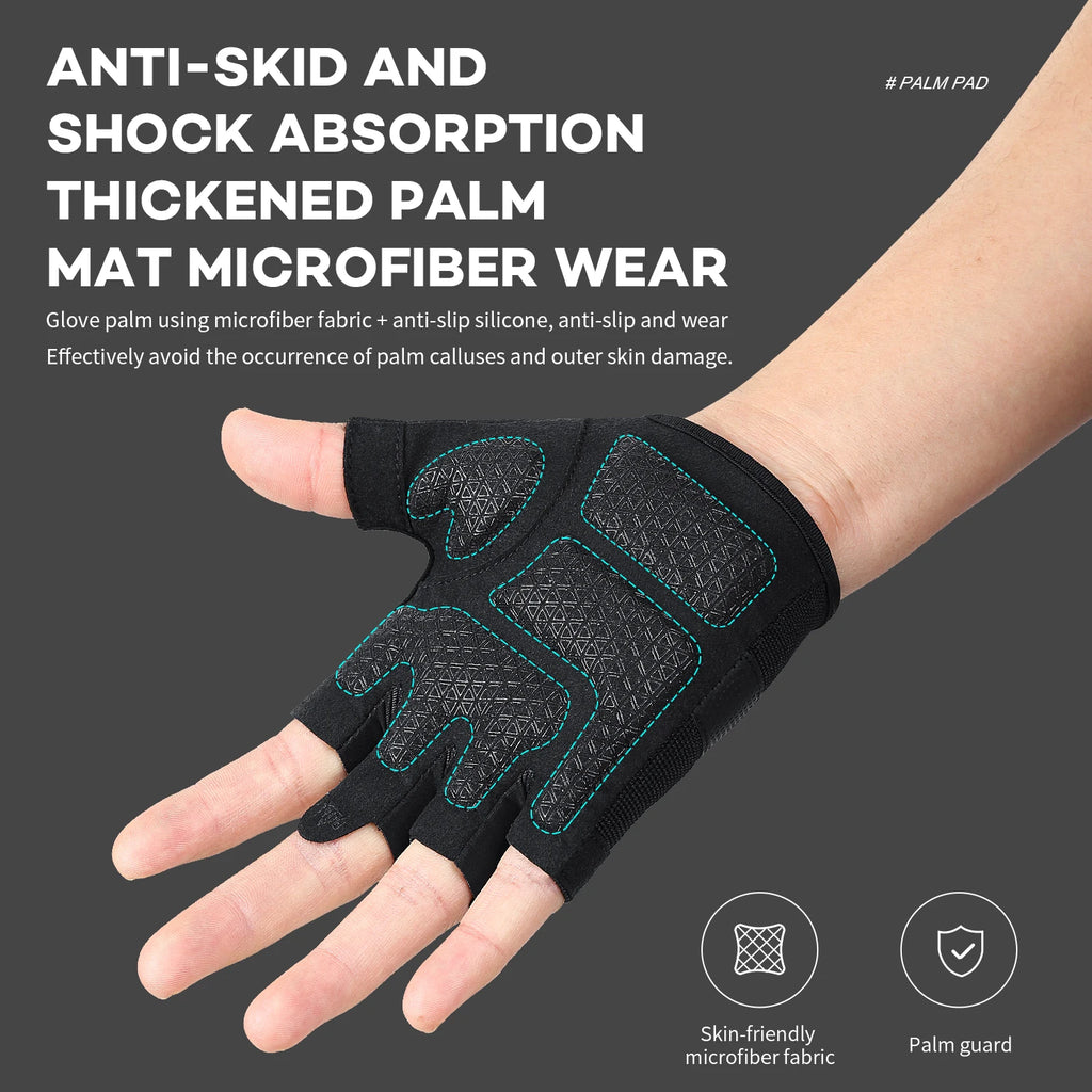 Half-Finger Gel-Pad Gloves for Gym and Cycling