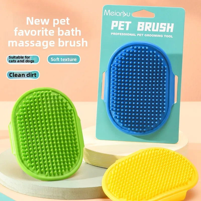 Portátil, fácil de limpiar, ¡perfecto para perros y gatos! Cepillo para mascotas, cepillo multiusos para el aseo, baño y masaje de mascotas -