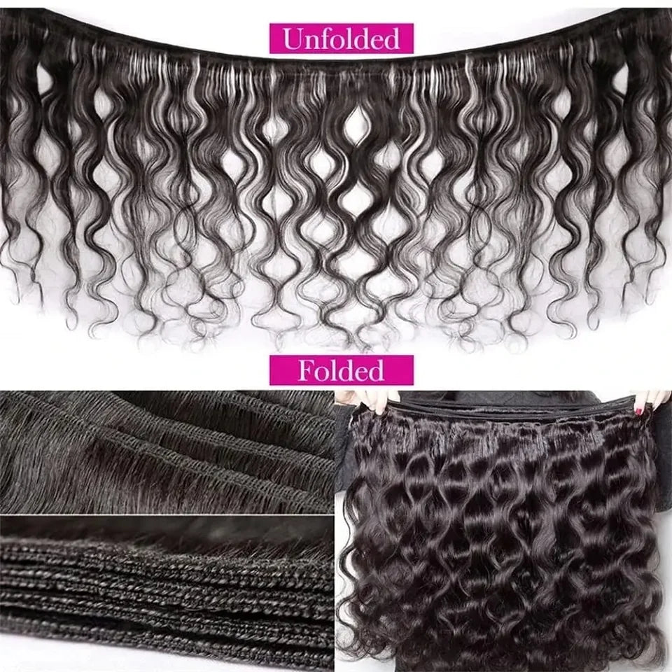 15A Human Hair Bundles Body Wave Unprocessed Virgin Human Hair Extensions Real Wavy Weave Body Wave Bundle Human Hair Double Weft