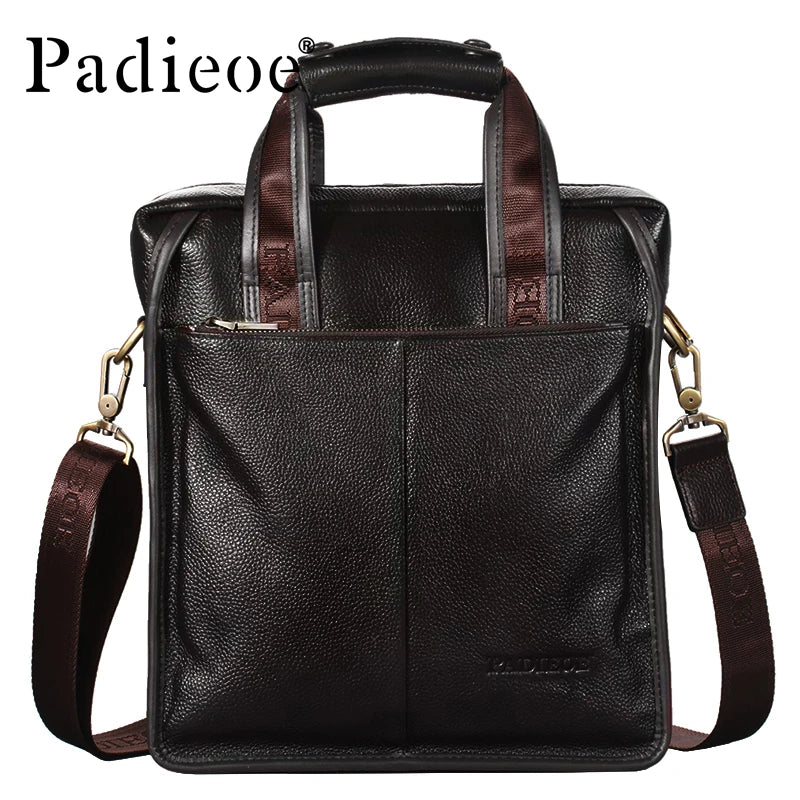 Top-Grade Leather Casual Handbag for Men, Featuring Stylish and Simple Design, Suitable for Both Business and Casual Occasions,