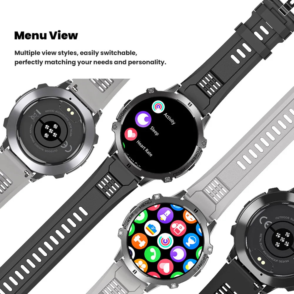 1.73″ AMOLED smartwatch with compass and Bluetooth calling