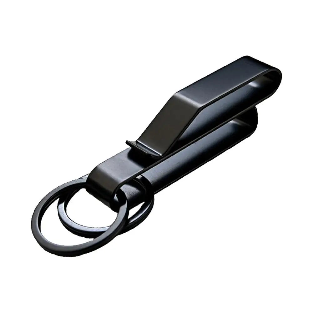 Steel Belt Hook Carabiner Car Keychain Belt Hanger Bottle Hook Camp Water Holder Tactical Outdoor EDC Buckle Tool