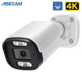 Nueva cámara IP 4K 8MP para exteriores con detección facial por IA, H.265, ONVIF, RTSP, visión nocturna en color, PoE, detección de humanos y audio, cámara de seguridad Xmeye