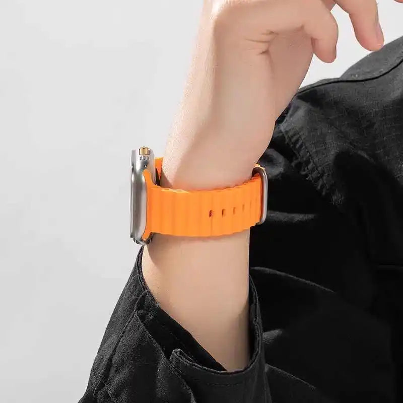 Ocean Strap for Apple Watch Ultra 4 3 2 Band 49mm 46mm 44mm 40mm 45mm 41mm 42mm Correa Bracelet iWatch Series 12 11 10 9 SE 8 7