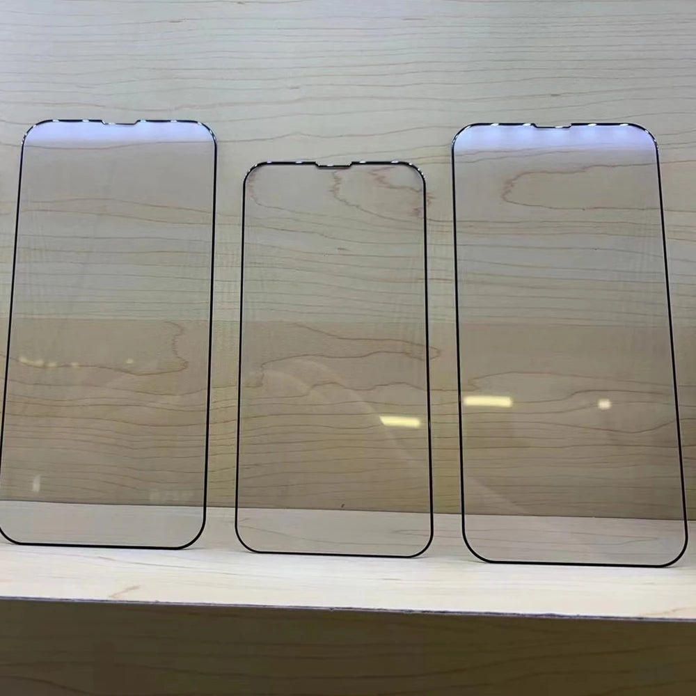 25Pcs For iPhone 18 17 Air Pro Max 16 15 14 Plus 13 12 11 XR Tempered Glass Film Full Covering Silk Printing Screen Protector