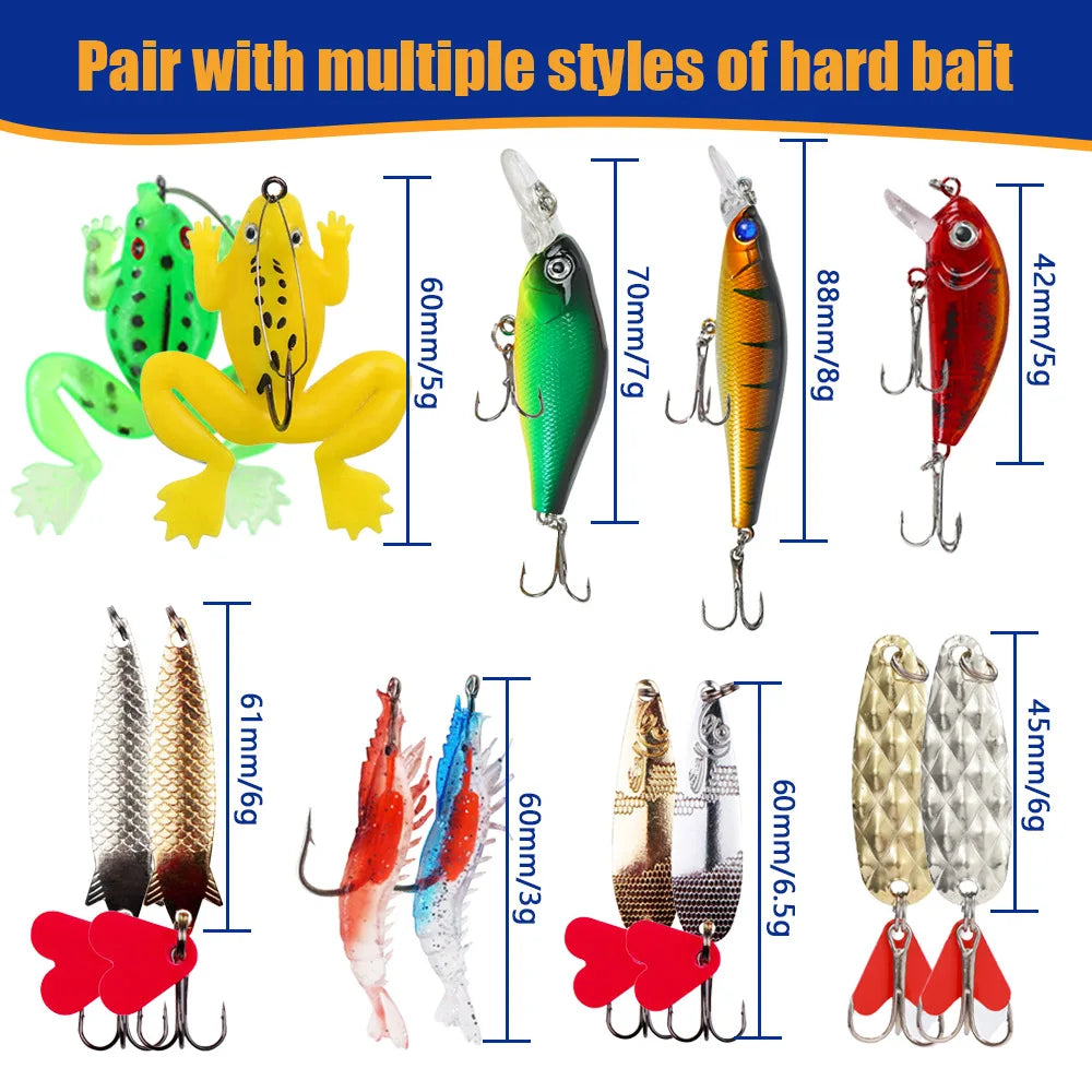 Fishing Tackle Set Advent Calendar 24 Days Christmas Countdown Calendar Fishing Lures Box Christmas Gifts for Fishing Lover