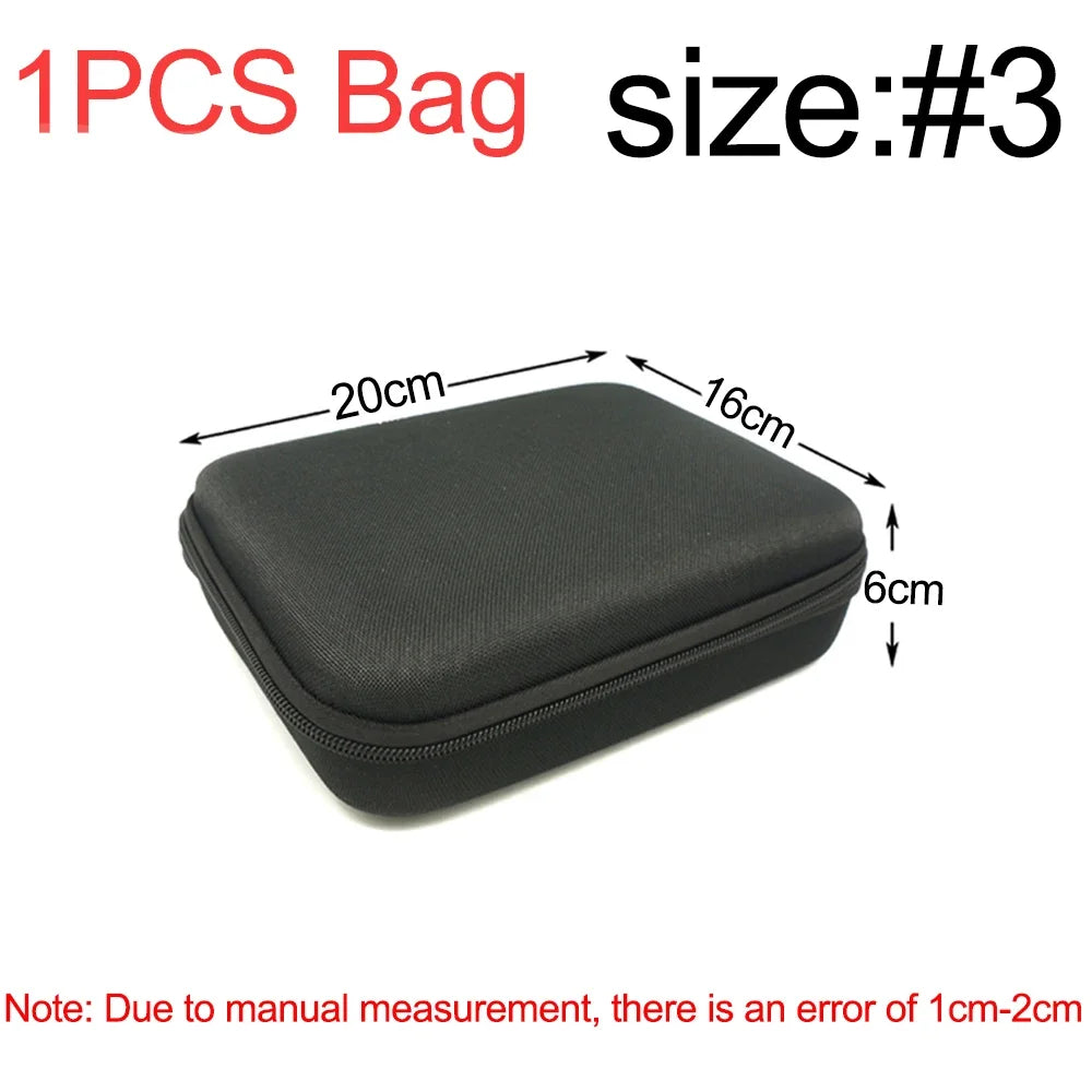 Estuche para herramientas, kit de brocas, bolsa de almacenamiento de EVA, bolsa hermética para cargadores, funda de viaje con cremallera para exteriores, accesorios para fumar y dispositivos electrónicos