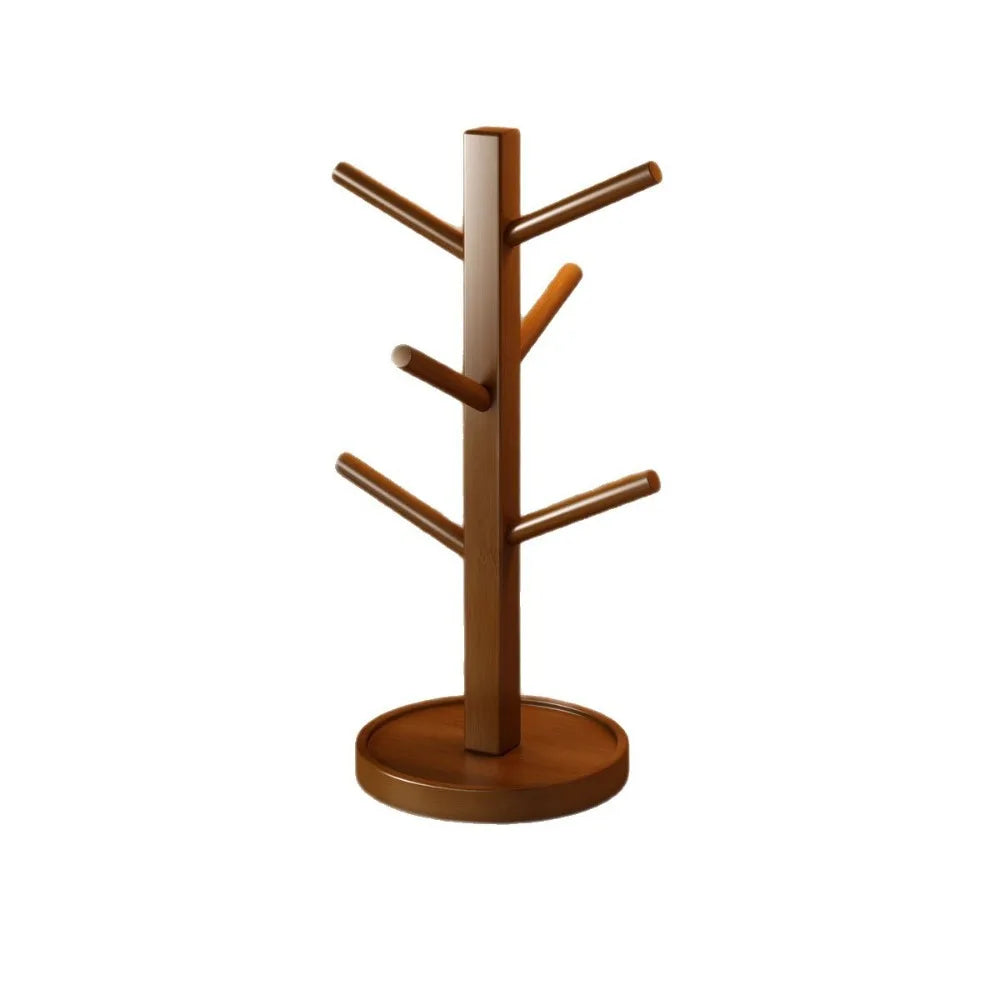 Soporte para tazas de café en forma de árbol, 4/6 ganchos, ahorrador de espacio, estante de exhibición colgante multifuncional, decoración de cocina, organizador de almacenamiento