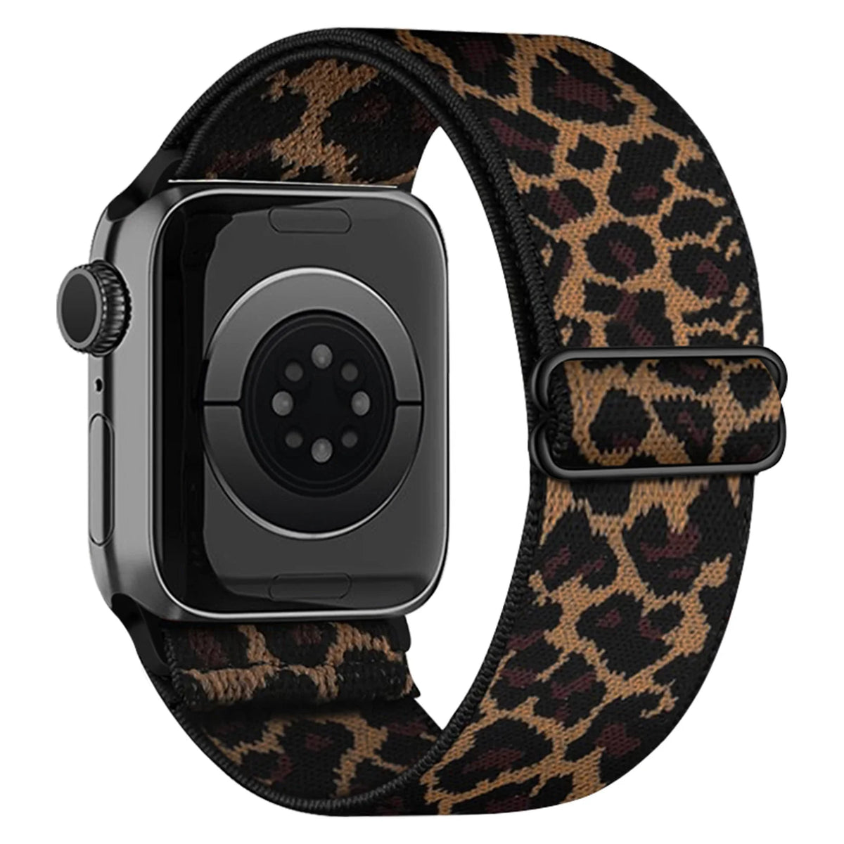 1 Pack Leopard Print Elastic Loop Band Compatible With Apple Watch Band 38mm 40mm 41mm 42mm 44mm 45mm 49mm, Replacement Bracelet