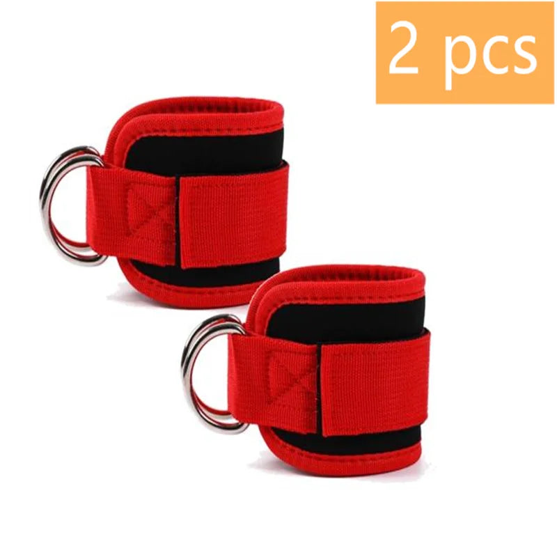 Adjustable Ankle Cuffs with Double D-Rings for Cable Training