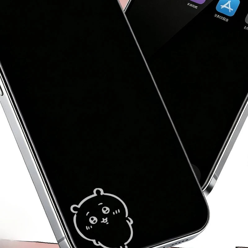 Anime Cartoon Kawaii Chiikawa Durable Wear Resistance Mobile Phone Toughened Film Peeping Prevention Applicable To Apple 18 New