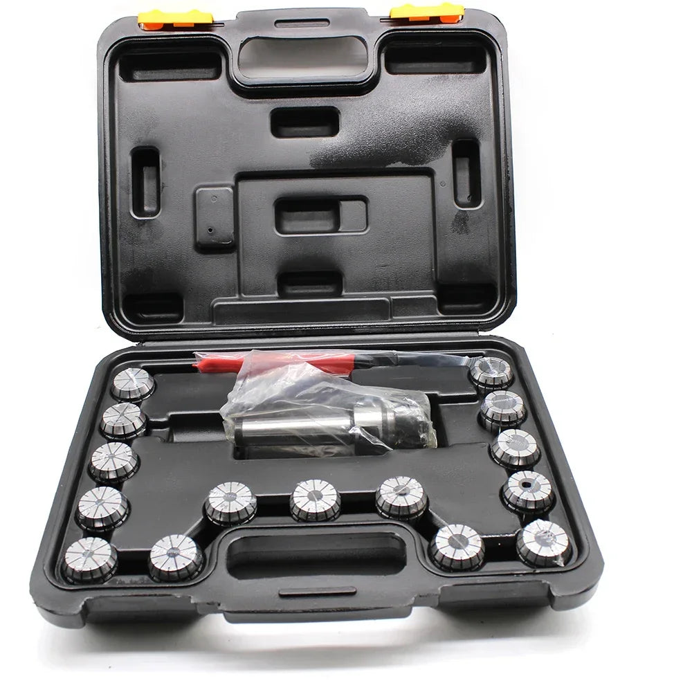 9-Piece/15-Piece Spring Collet Set MT3 ER32 M12 Collet Chuck Kit Lathe Chuck Tool for CNC Milling Engraving