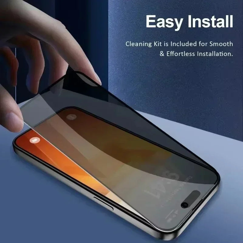 5 protections d'écran intégrales anti-espion pour iPhone 16 11 12 13 14 Pro Max Mini verre anti-regard 8K pour iPhone 15 PRO XR X XS MAX