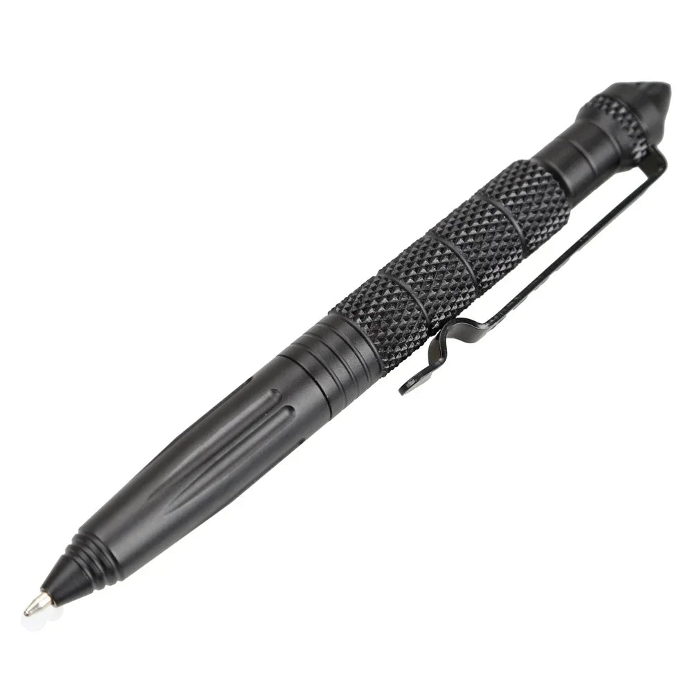 Multifunktionaler taktischer Militärstift aus Aluminiumlegierung für Outdoor, Camping, Sicherheit und Survival – mit Notfall-Glasbrecher