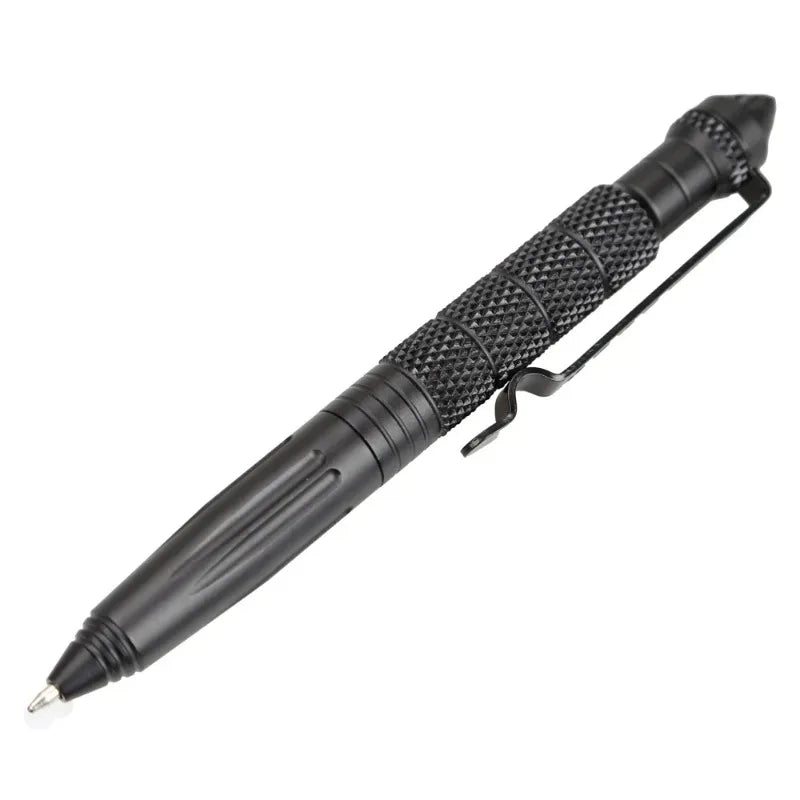 Multifunktionaler taktischer Militärstift aus Aluminiumlegierung für Outdoor, Camping, Sicherheit und Survival – mit Notfall-Glasbrecher