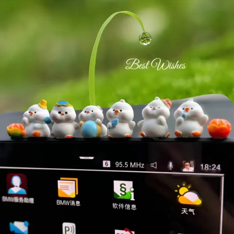 Car interior accessories, car center console decorations, cute bunny car accessories, electric vehicle accessories