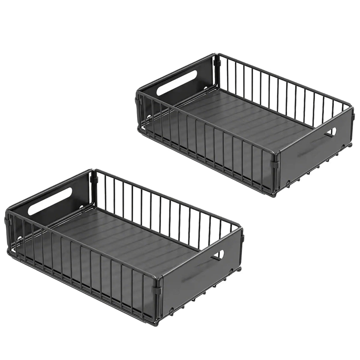 2-Layer Pull-Out Storage Rack Multifunctional Sliding Kitchen Storage Rack Drawer Organizer for Kitchen Bathroom Essential Drawer Cookware Storage