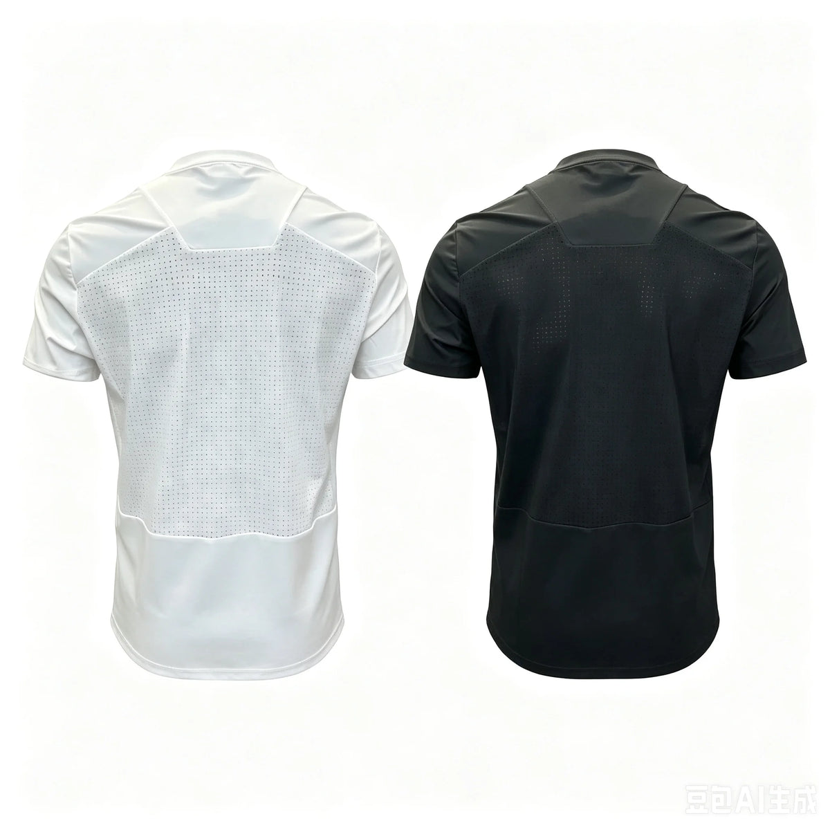 T-shirt sportiva aderente con motivo scuro
