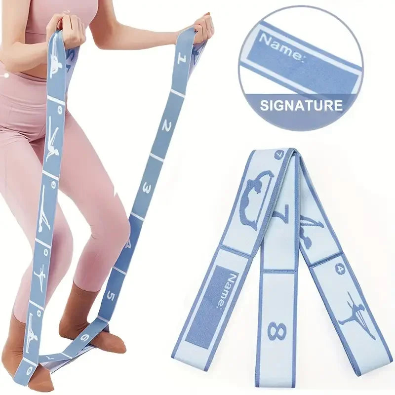 90 cm Yoga Stretching Belt with Adjustable Loops