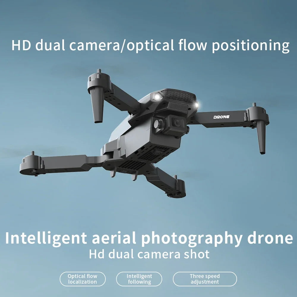 2025 E88 Drone RC Professionnel HD 4K Hélicoptère Pliable Quadricoptère Avion Jouet Cadeau Enfant Par