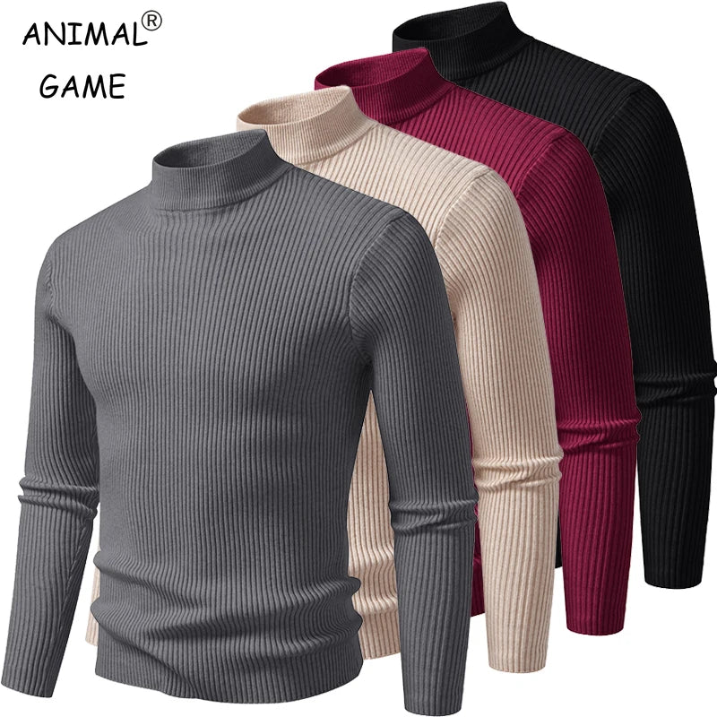 Men's long sleeve turtleneck sweater