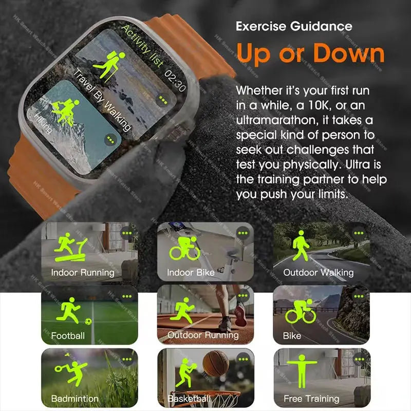 2026New Genuine HK11 ULTRA 3 Max Smartwatch 49mm AMOLED 4G ROM AI Robot Bluetooth Network Call Clock NFC Compass Smart Watch Men