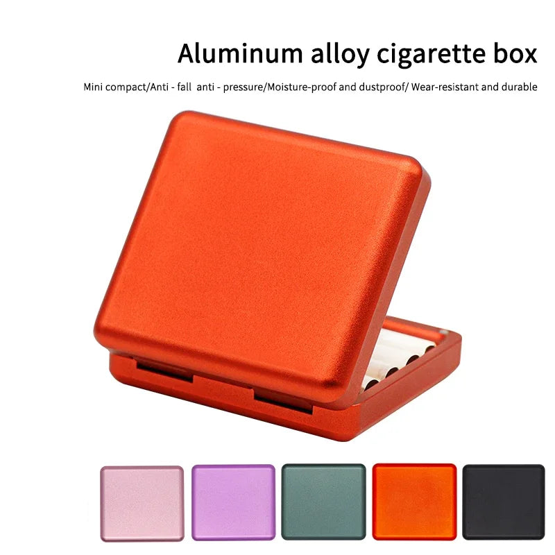 Custodia per sigarette compatta, disponibile in vari colori
