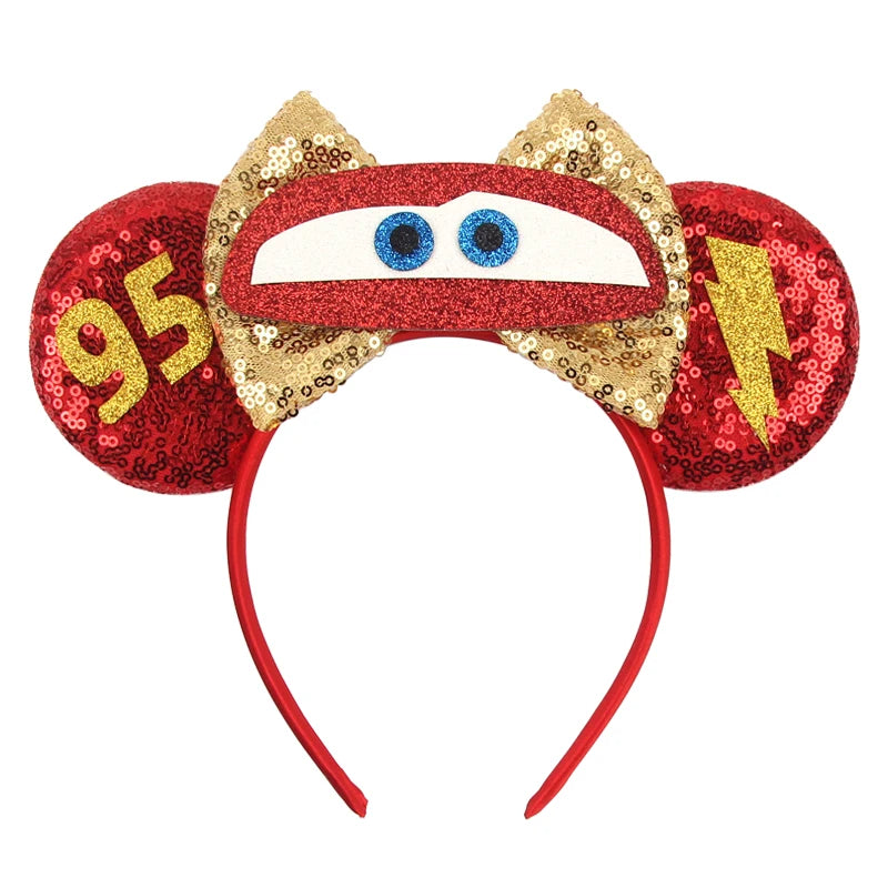 2026 New Style Sequin Ear Headband Sequin Bows Girl Adult Kids Halloween Party Cosplay Hair Accessories Princess Hairband