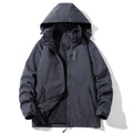 Spring Autumn Men's CasualJacket Hooded Zipper Windbreaker Coat Slim Fit Outdoor Climbing Hiking Waterproof Fashion Clothing