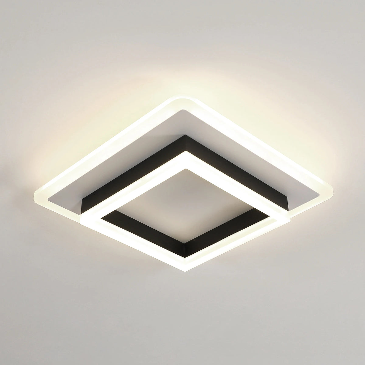 Quadratische LED-Deckenleuchte zur direkten Montage, 30-W-LED-Leuchte für Schlafzimmer, Küche und Eingangsbereich (neutralweiß, 4000 K)