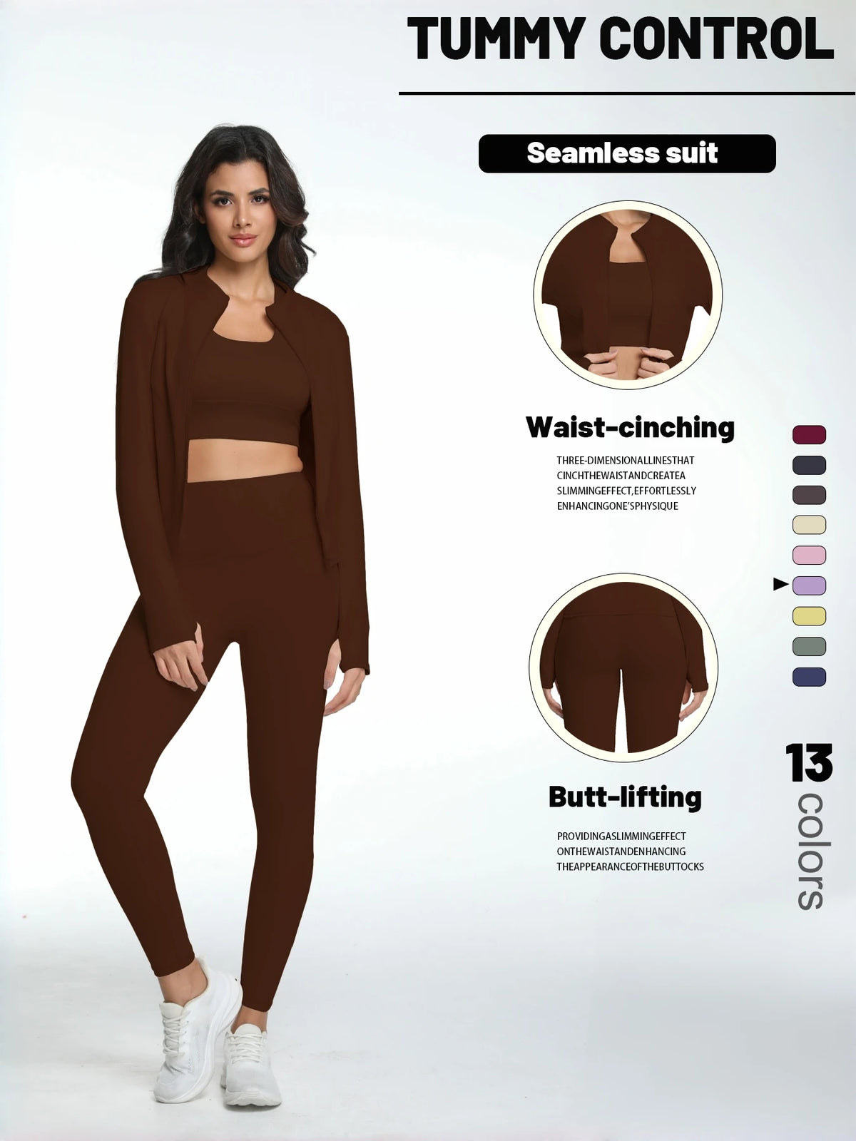 Conjunto de yoga de mujer, 2 piezas, top y leggings